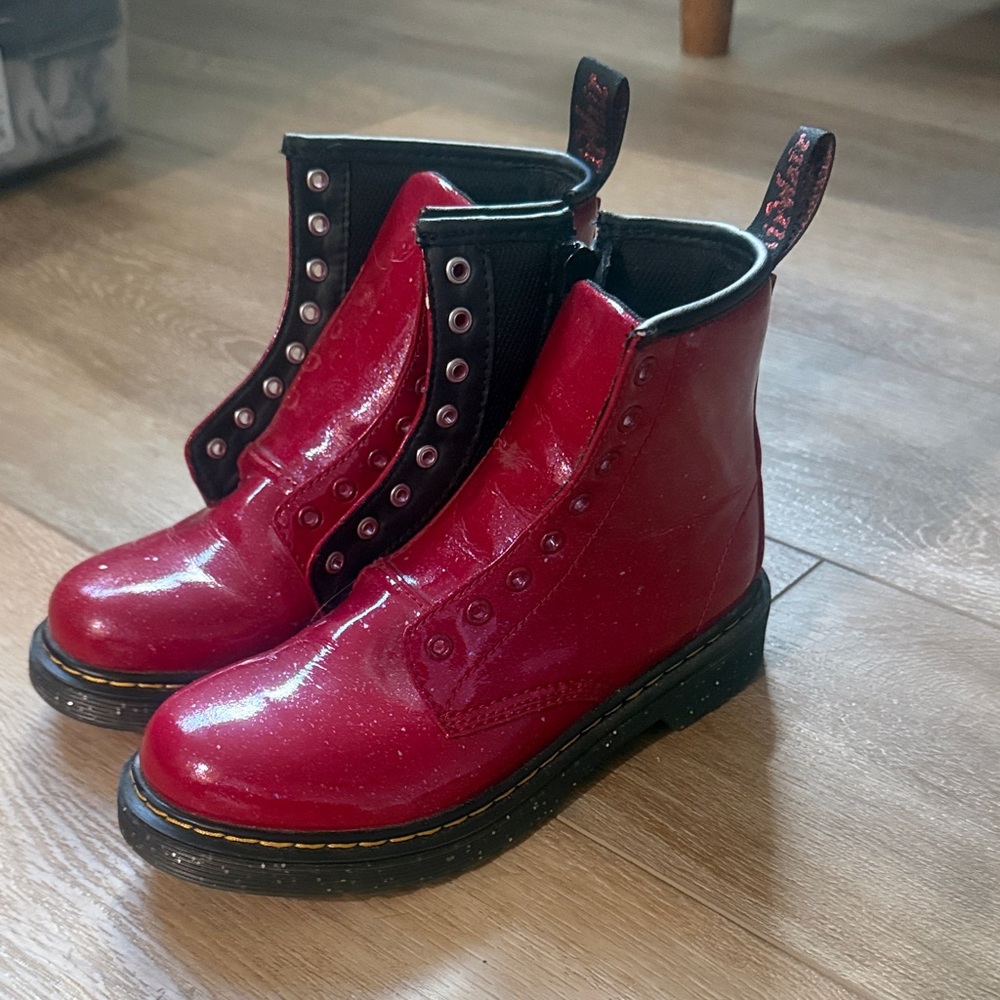 Red Doc Marten Boots